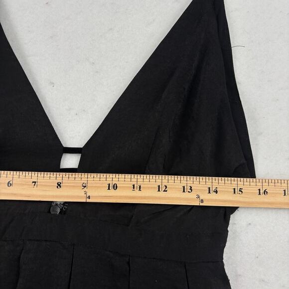 Free People Gabby Party All Night Dress Size 2 Black Fit and Flare Mini LBD - Picture 10 of 13